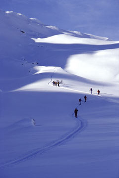 Schneeschuh-Wanderer (Foto: Ines Koch)