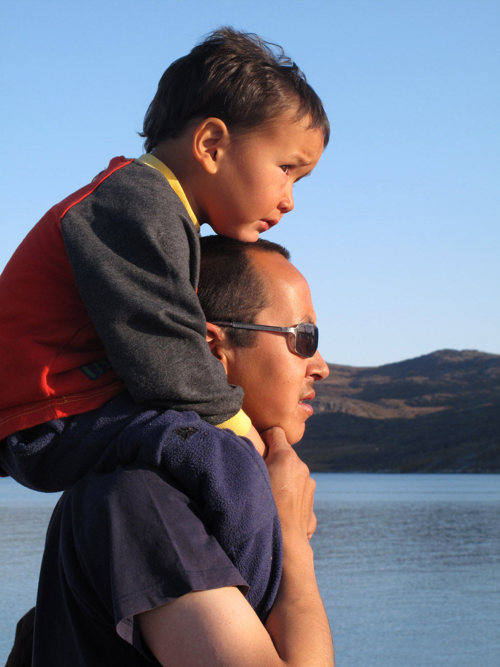 Vater & Sohn . Grönland (Foto: Manuela Hahnebach)