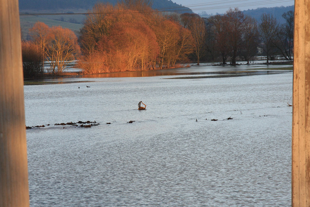 Stuhl im Fluss (Foto: Peter Maximilian Schmidt)