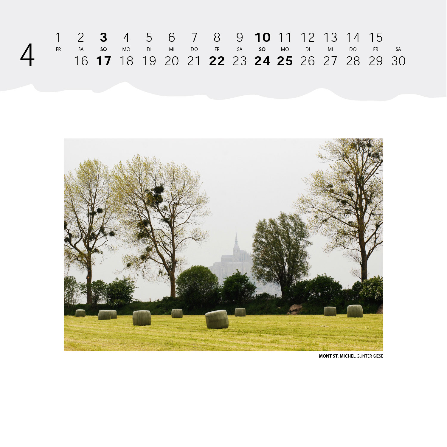 Fotoclub Kontrast Kalender 2011: Mont St. Michel (Foto: Günter Giese)