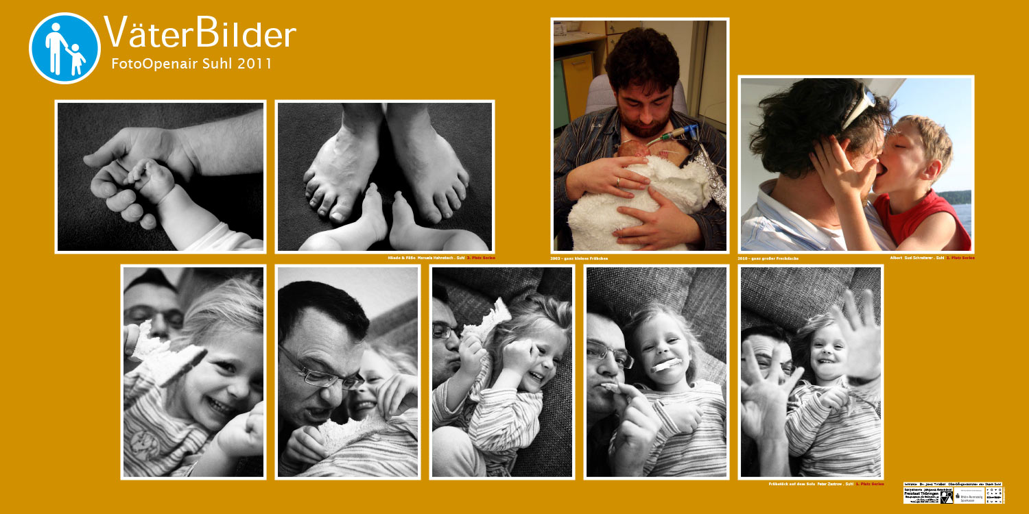 Sieger Serien "VäterBilder": Manuela Hahnebach, Susi Schreiterer, Peter Zastrow . Foto Openair Suhl 2011