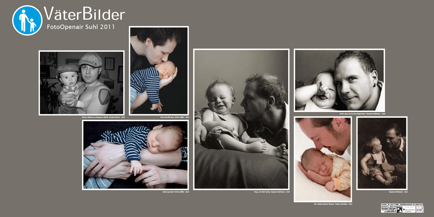 Ausstellung "VäterBilder": Daniela Münch, Silvia Löffler, Susanne Hellmann, Mandy Schröder . Foto Openair Suhl 2011