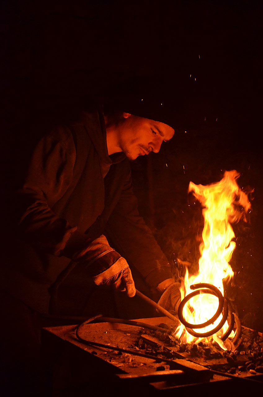 Schmiedefeuer (Foto: Günter Giese)