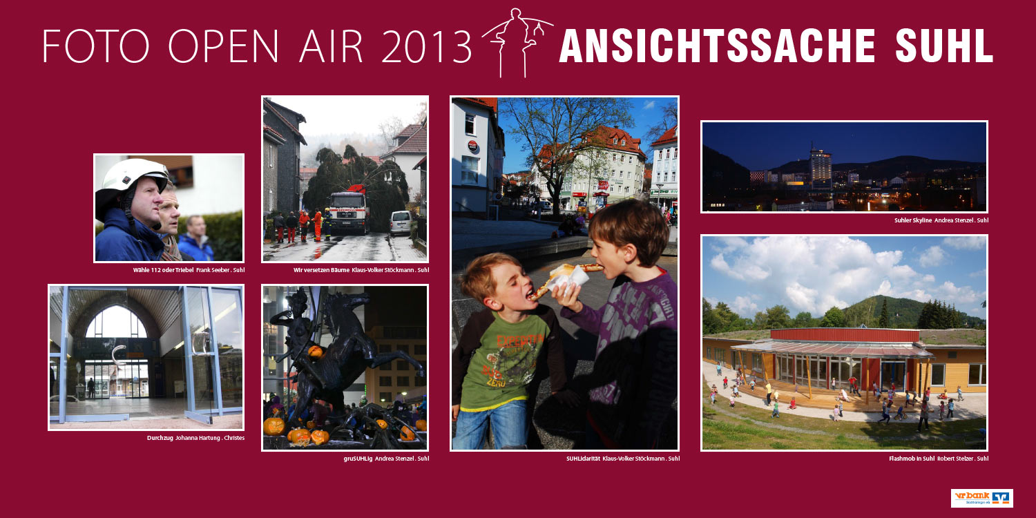 2013-ansichtssache-suhl-03 Ausstellung "Ansichtssache Suhl": Frank Seeber, Klaus-Volker Stöckmann, Andrea Stenzel, Johanna Hartung, Robert Stelzer . Foto Openair Suhl 2013