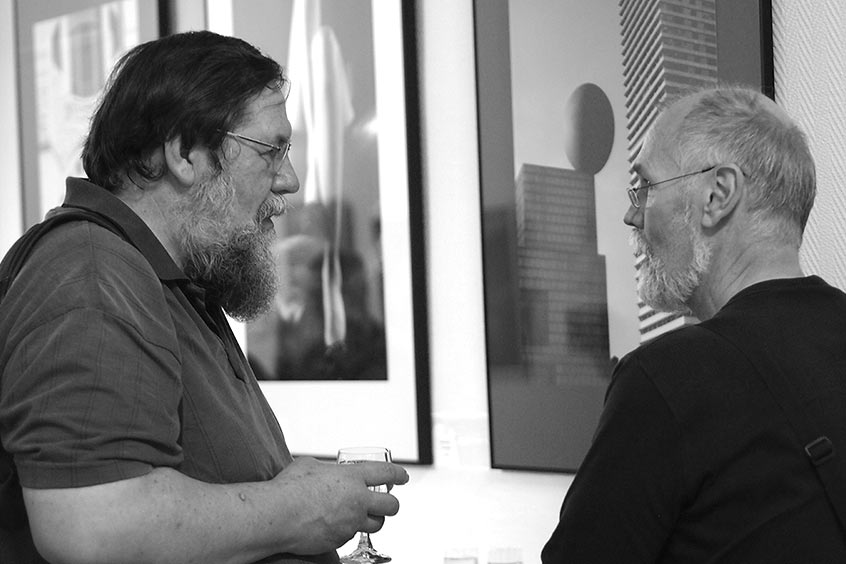 2013-fotoausstellung-stein-und-bein-eroeffnung-P6047411 Günter Giese, Rainer Koch . Eröffnung der Fotoausstellung Stein & Bein . Musikschule Suhl . 2013