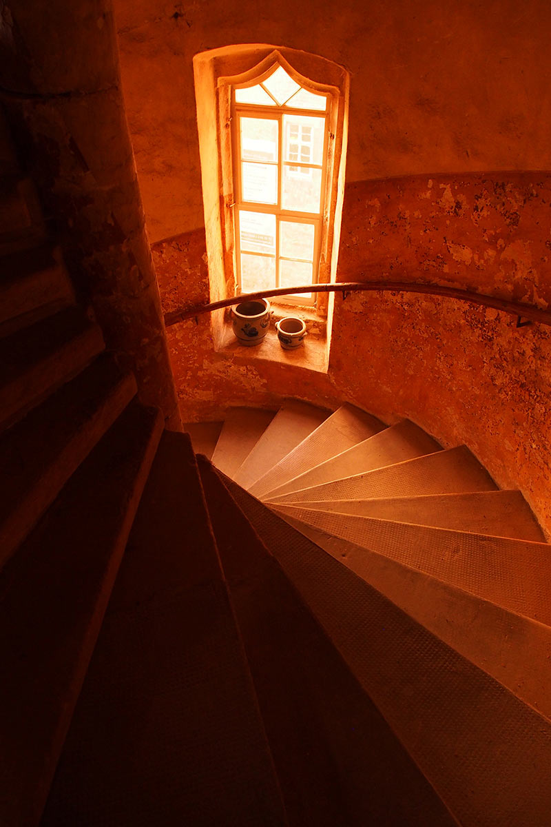 Treppenturm im Schloss Breitungen (Foto: Andreas Kuhrt)