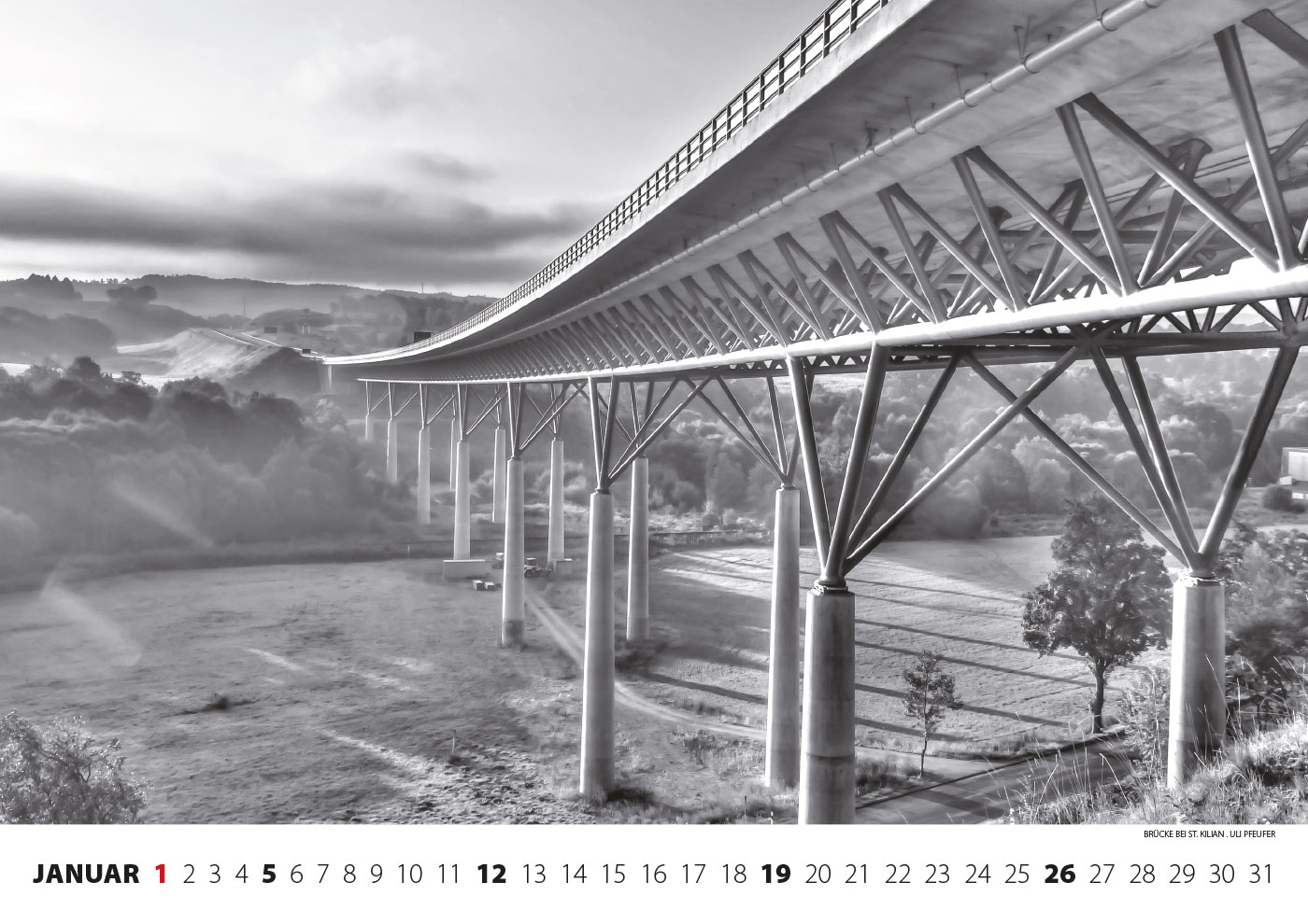 2014-kalender-fotoclub-kontrast-suhl-01 Kalender Fotoclub Kontrast 2014: Brücke bei St. Kilian (Foto: Uli Pfeufer)