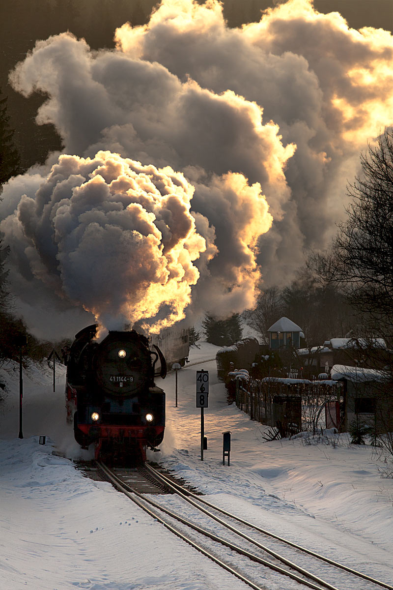Einfahrt Bahnhof Oberhof (Foto: Frank Hausdörfer)
