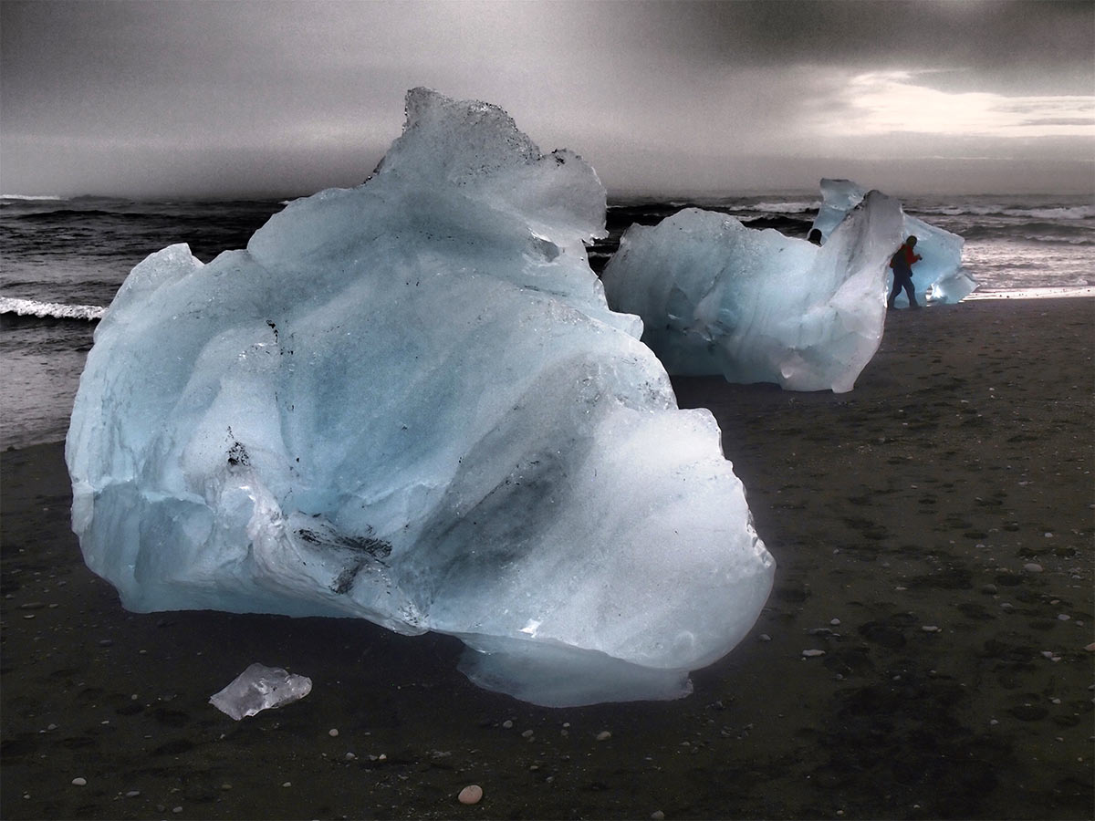 Eis am Strand (Foto: Andreas Kuhrt)