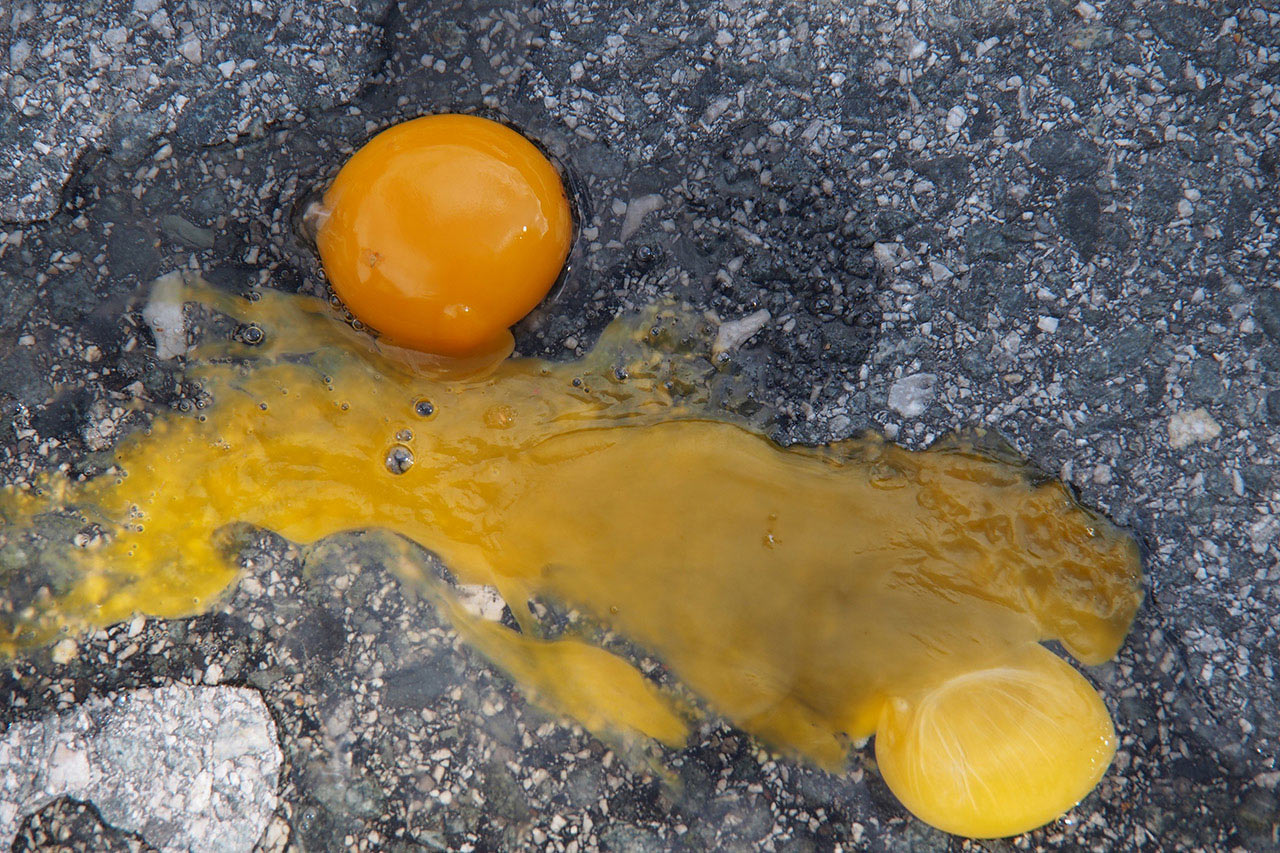 Straßenei (Foto: Manuela Hahnebach)