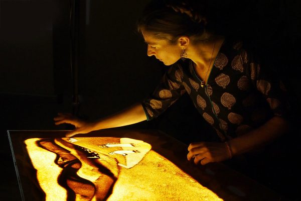 In Sand gemalt (Foto: Manuela Hahnebach)