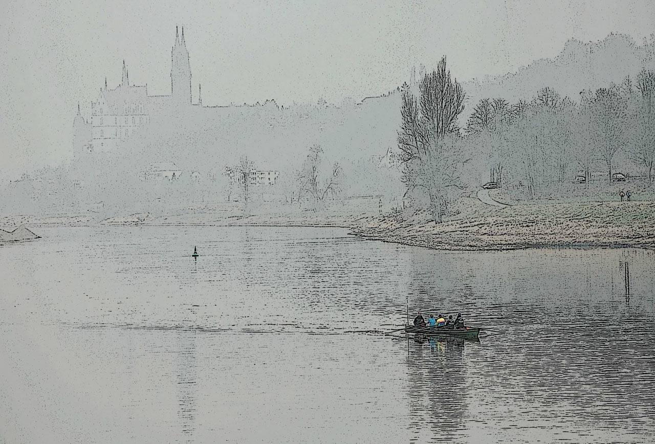 Elbe bei Meissen (Foto: Karl-Heinz Richter)