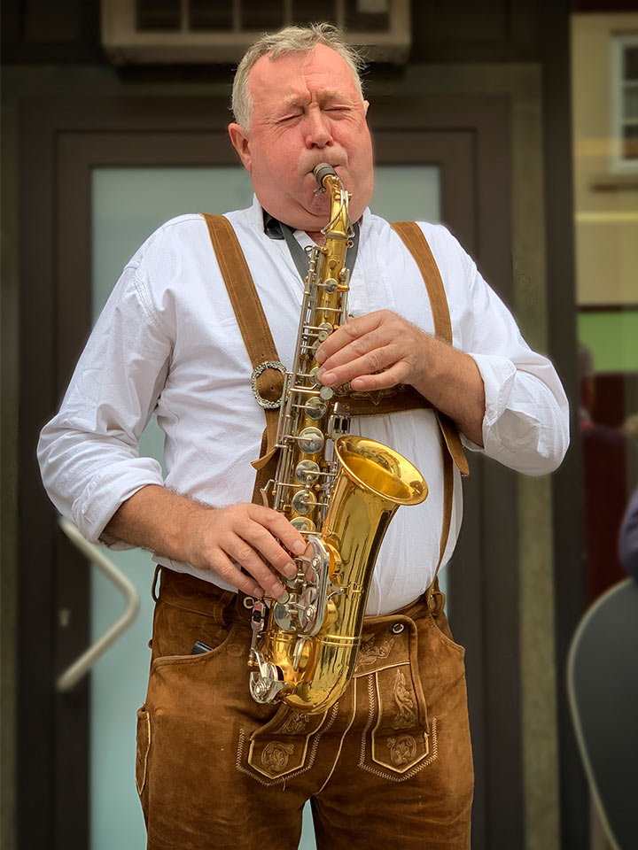 Saxofonist (Foto: Manuela Hahnebach)