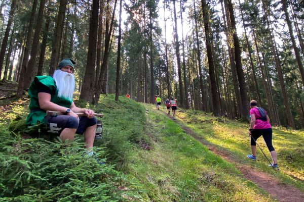 Im Suhler Stadtwald . Südthüringentrail 2020 (Foto: Manuela Hahnebach)