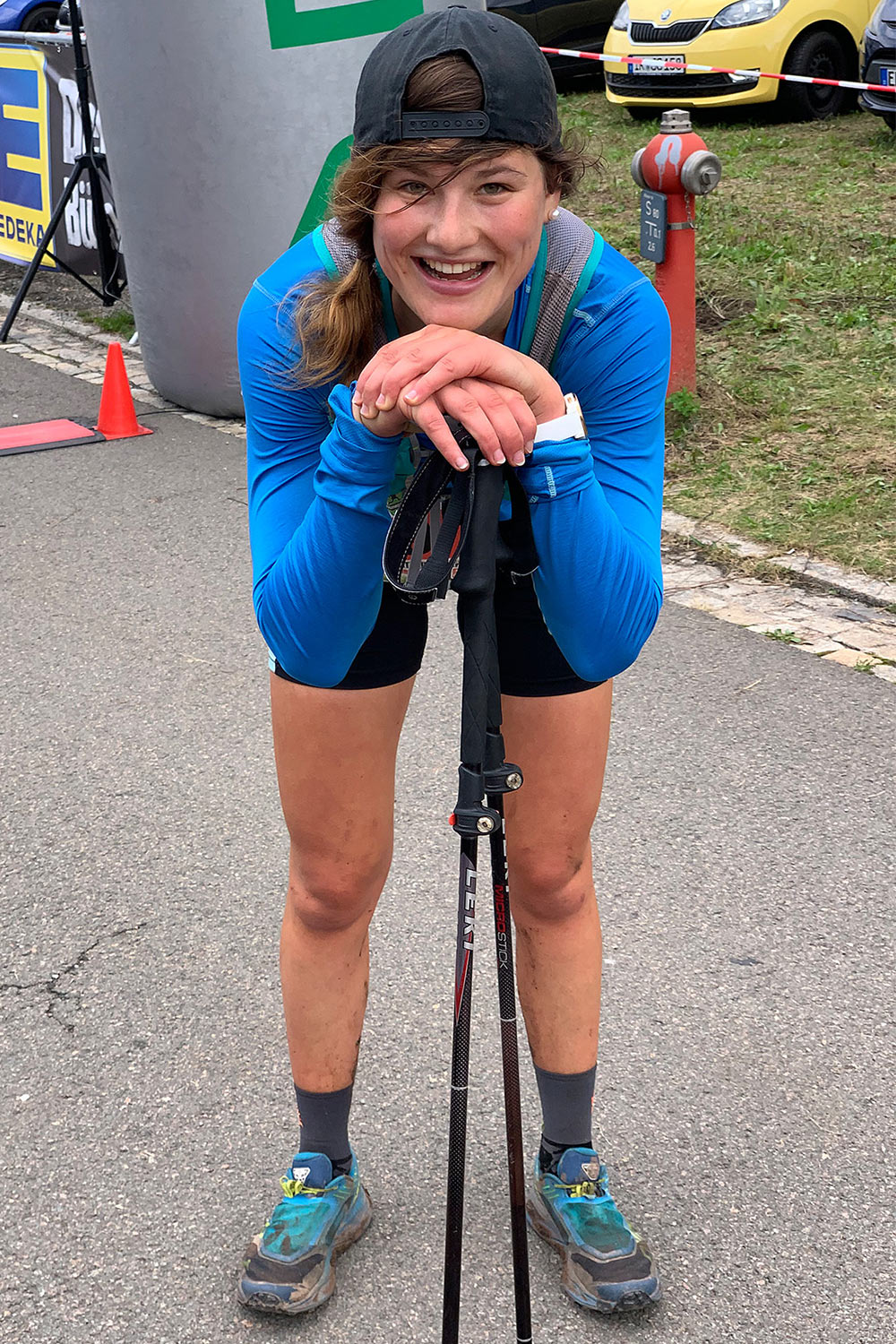 Südthüringentrail 2021: im Ziel: Natalie Hörst (Foto: Andreas Kuhrt)