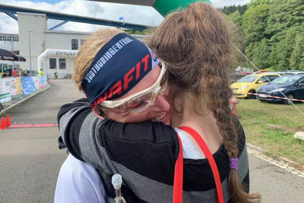 Südthüringentrail 2021: im Ziel: Petra Berkath (Foto: Andreas Kuhrt)