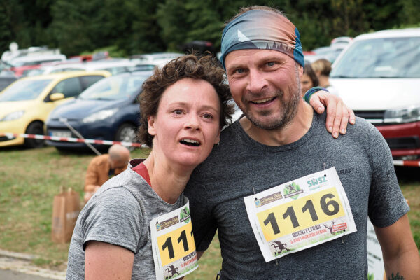 Südthüringentrail 2021: im Ziel: Annett Ulrich, Mark Friedl (Foto: Andreas Kuhrt)