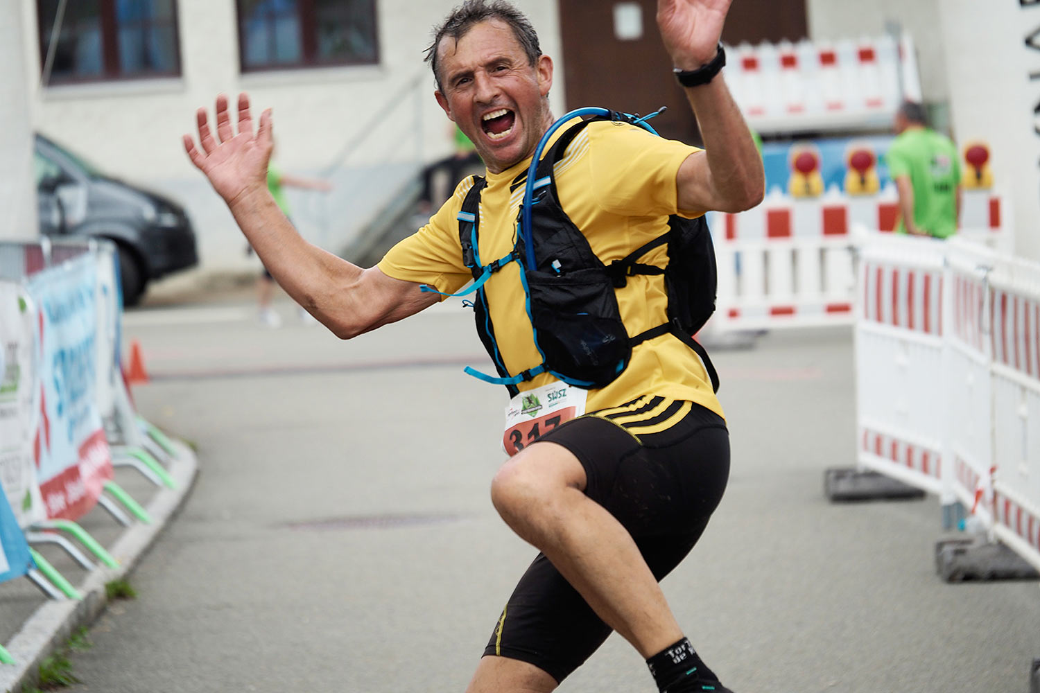 Südthüringentrail 2021: im Ziel: Manuel Tuna (Foto: Andreas Kuhrt)