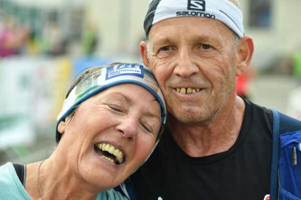 Südthüringentrail 2021: im Ziel: Regina & Klaus Kistner (Foto: Günter Giese)