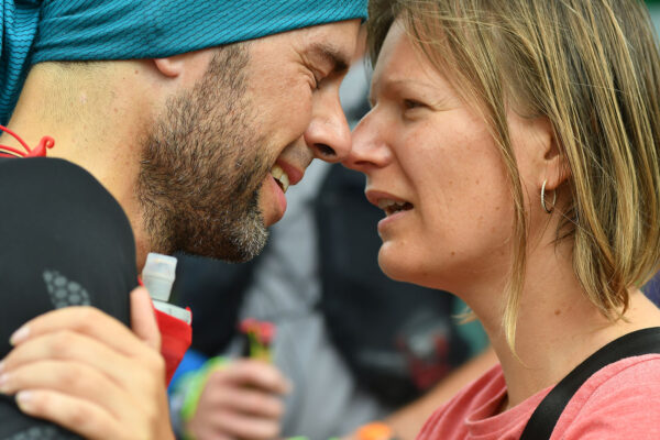 Südthüringentrail 2021: im Ziel: Roger Dorsch & ? (Foto: Günter Giese)