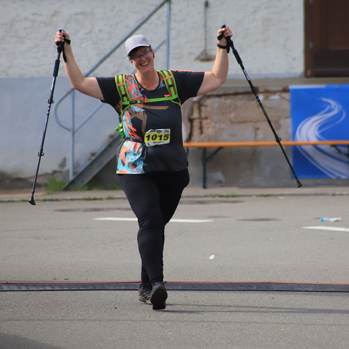 Südthüringentrail 2021: im Ziel: Kati Stetefeld (Foto: Kerstin Wolff)