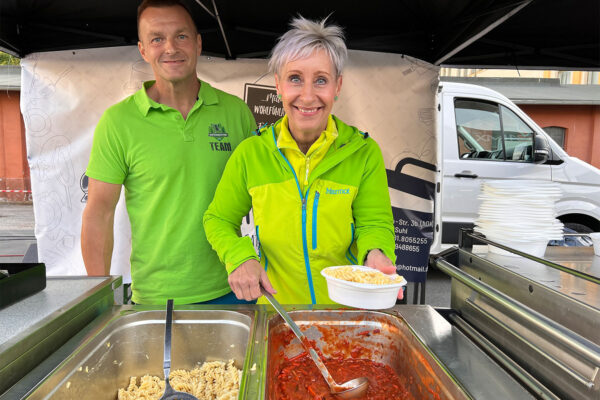 Südthüringentrail 2022: Pasta-Party (Foto: Manuela Hahnebach)