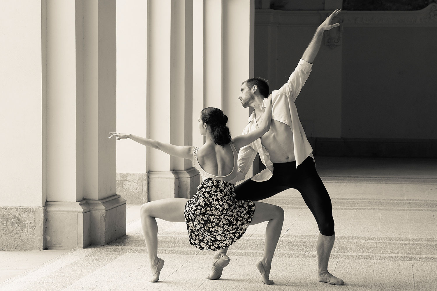 GfF Thüringen: Ballett-Fotoaktion in Mühlberg