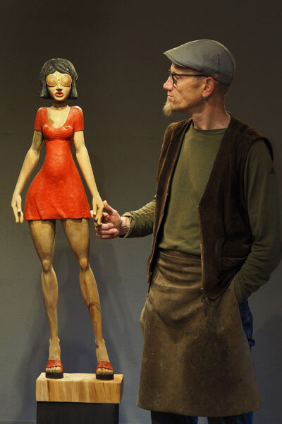 Hand in Hand (Der Künstler und sein Werk) (Foto: Manuela Hahnebach)