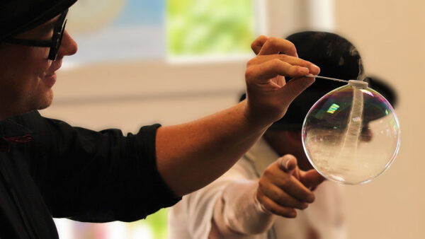 Seifenblasen-Tornado (Foto: Kerstin Wolff)