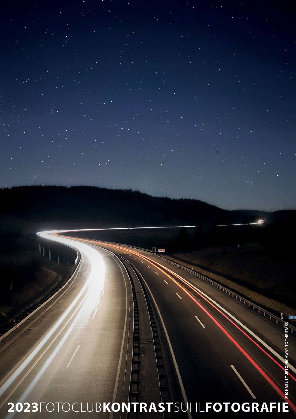 2023-fotoclub-kontrast-suhl-kalender Kalender Fotoclub Kontrast Suhl 2023: Titelblatt: Highway To The Stars (Foto: Michael Stürtz)