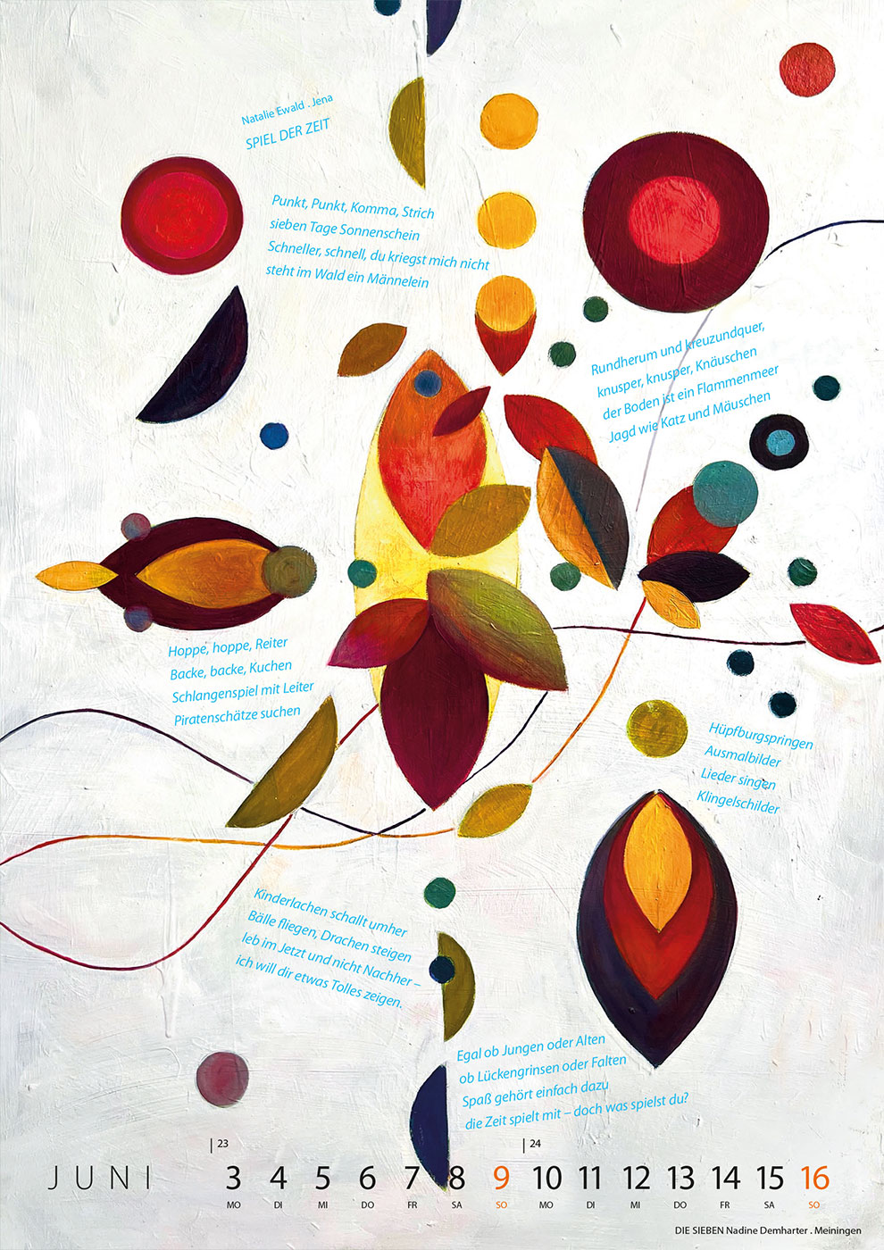 2024-literaturkalender-thueringer-ansichten-14 Literaturkalender Thüringer Ansichten 2024: Natalie Ewald: Spiel der Zeit | Nadine Demharter: Die Sieben (Gestaltung: Designakut 2023)