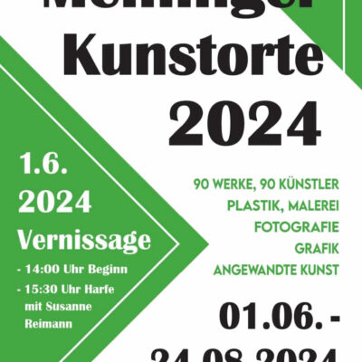 Meininger Kunstorte 2024: Ausstellung 01.06.-24.08.2024, Eröffnung 01.06.2024 14 Uhr, Schlosspark Meiningen
