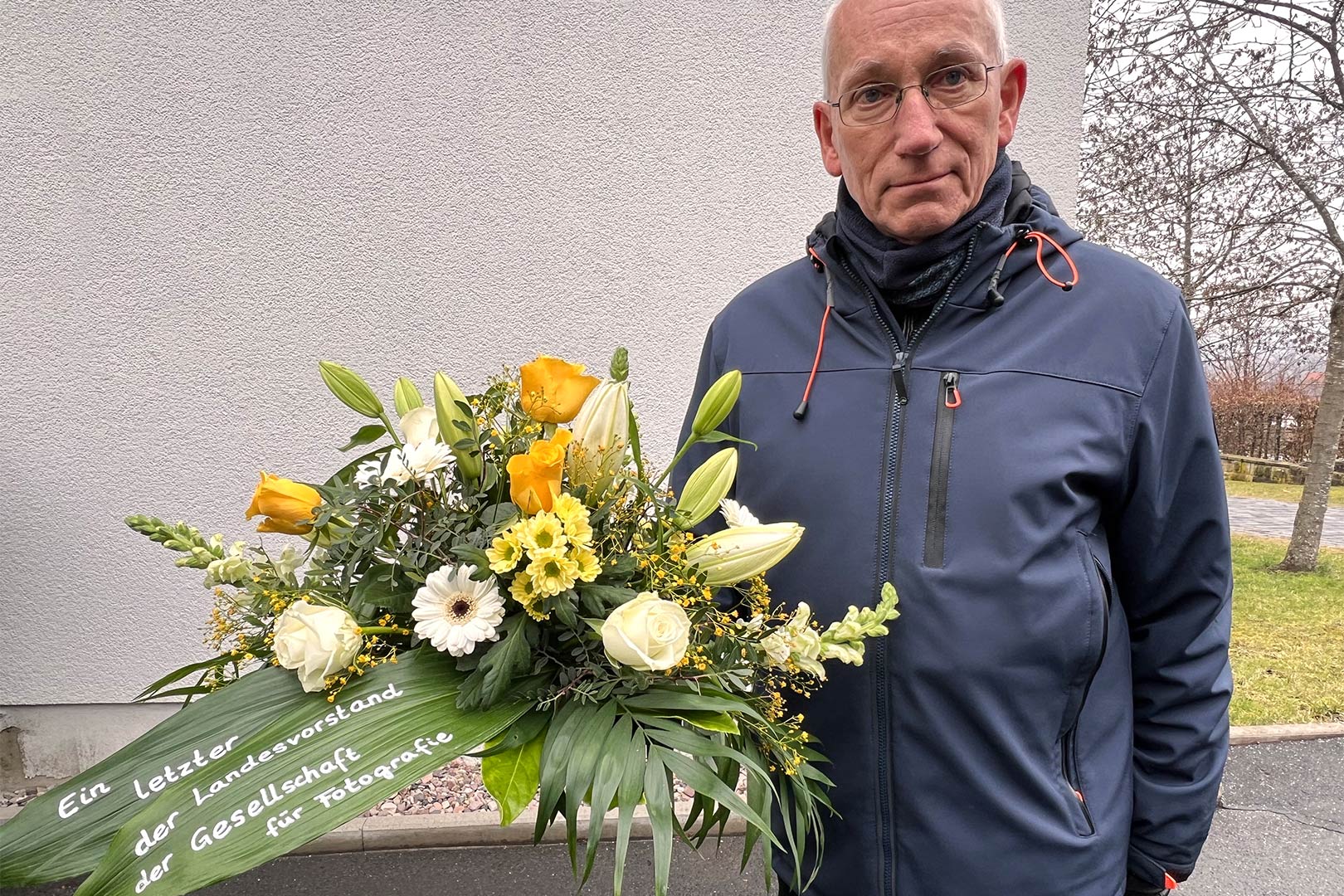 2025-02-06-suhl-friedhof-trauerfeier-gg-eckhardt-schoen-IMG_6352mh Trauerfeier für Günter Giese: Eckhardt Schön, Vorsitzender der GfF Thüringen (Friedhof Suhl, 06.02.2025)(Foto: Manuela Hahnebach)