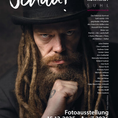 15.12.2025 - April 2026: Fotoclubausstellung "Schau!" im Landratsamt Hildburghausen (Plakat, Foto: Julia Didelot)