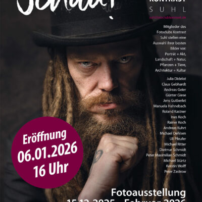 15.12.2025 - Februar 2026: Fotoclubausstellung Schau! im Landratsamt Hildburghausen (Plakat)