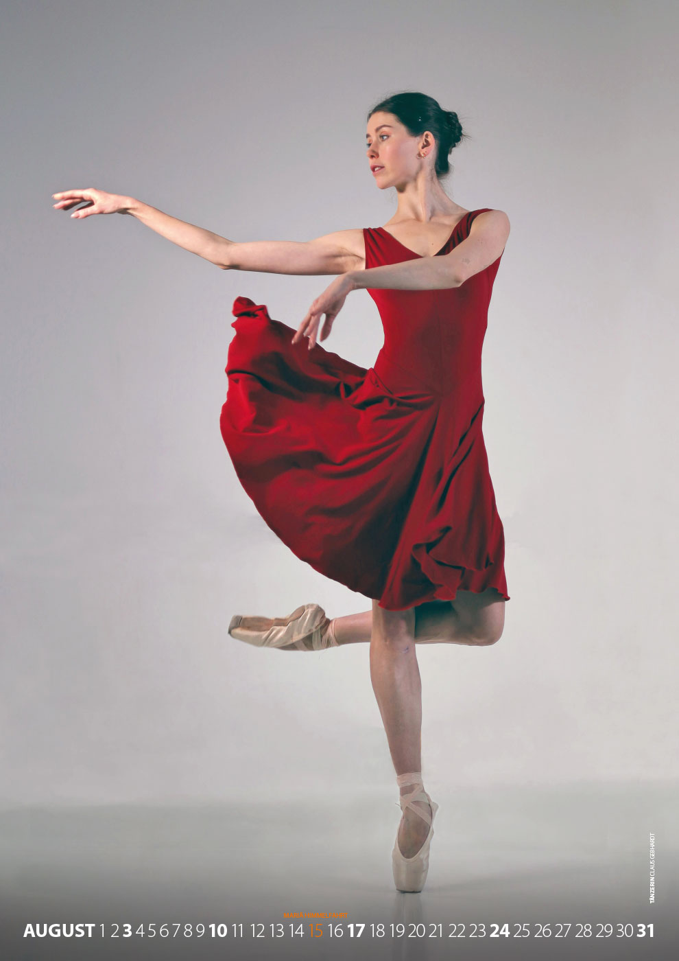 Fotoclub Kontrast Suhl Kalender 2025: Tänzerin (Foto: Claus Gebhardt)