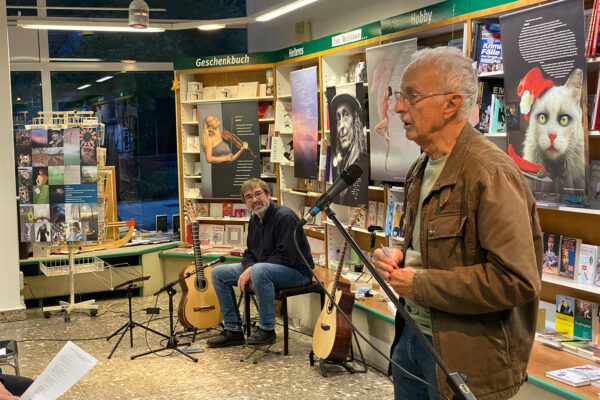 Buchhaus Suhl 26.09.2025: Premiere Literaturkalender 2026: Bernd Friedrich (Foto: Andreas Kuhrt)