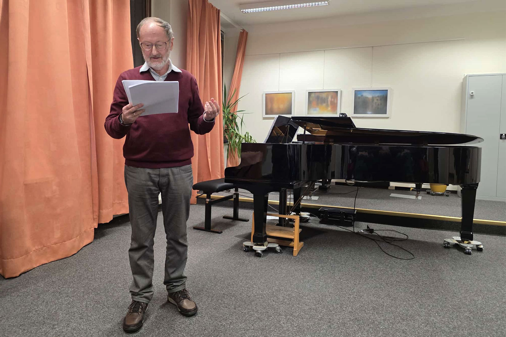 Musikschule Suhl, 24.02.2026: Eröffnung Fotoausstellung Fotoclub Kontrast Suhl: Thüringer Ansichten: Holger Uske (Foto: Dietmar Schmidt)