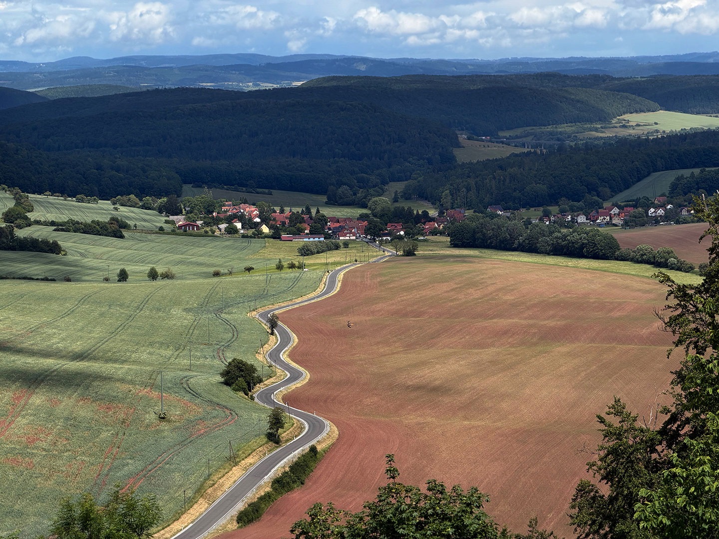 Kurven nach Bauerbach (Foto: Manuela Hahnebach)