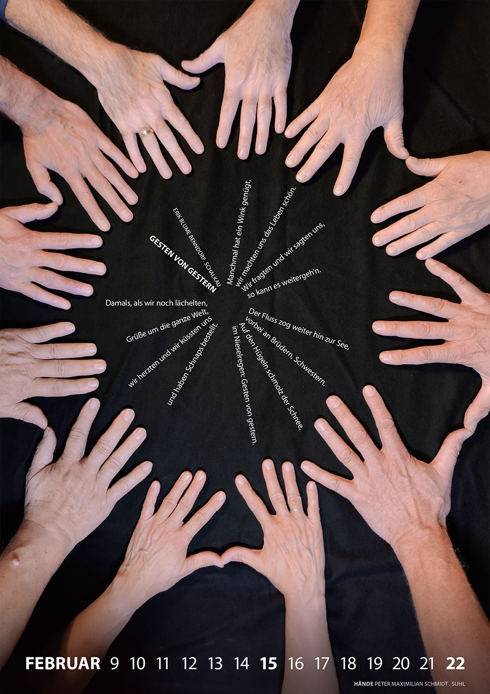 Literaturkalender Thüringer Ansichten 2026 (Foto: Peter Maximilian Schmidt, Gestaltung: Designakut 2025)