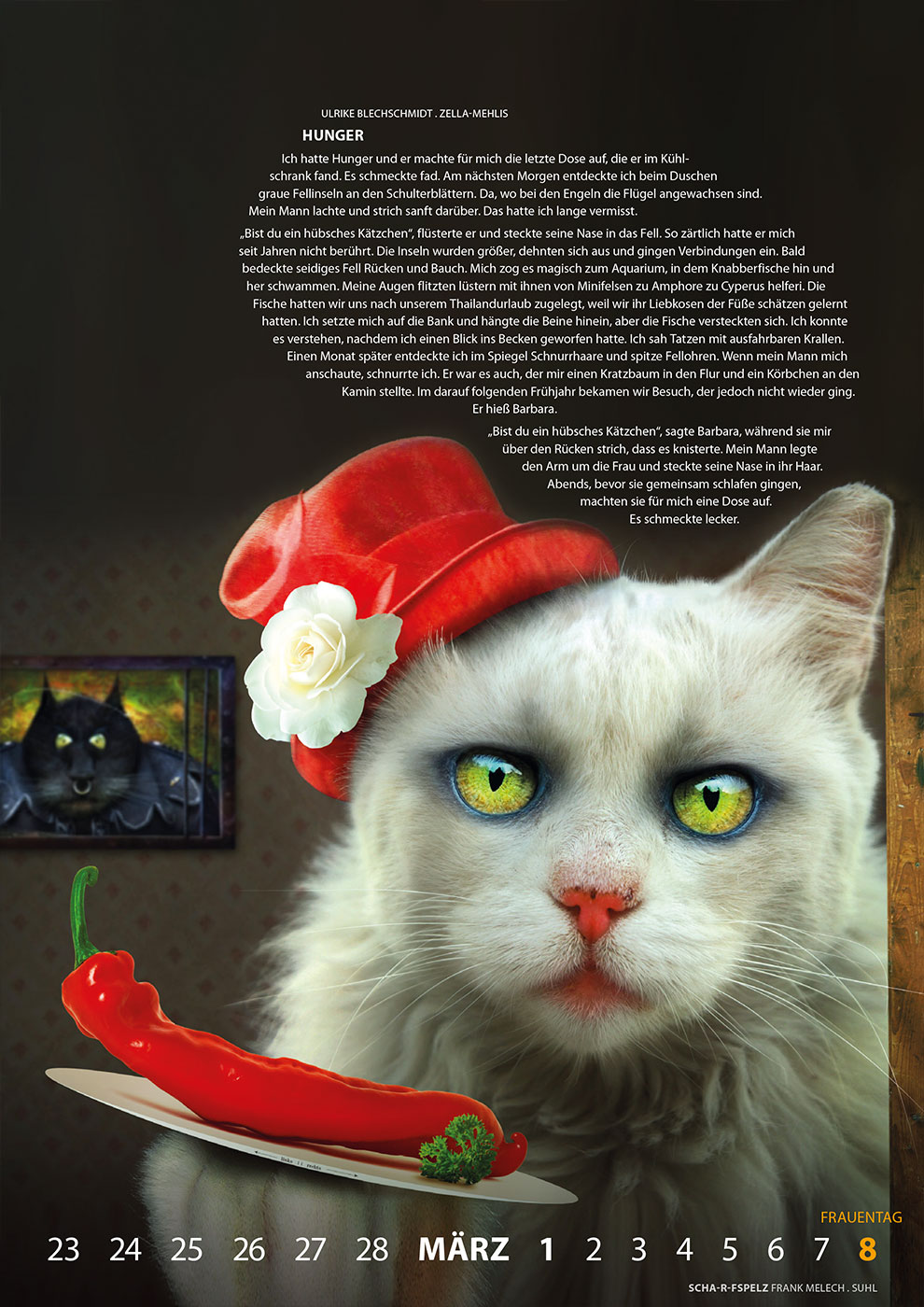 Literaturkalender Thüringer Ansichten 2026 (Fotocollage: Frank Melech, Gestaltung: Designakut 2025)