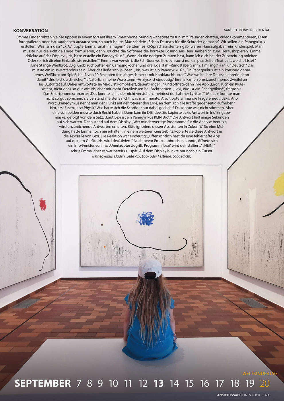 Literaturkalender Thüringer Ansichten 2026 (Foto: Ines Koch, Gestaltung: Designakut 2025)