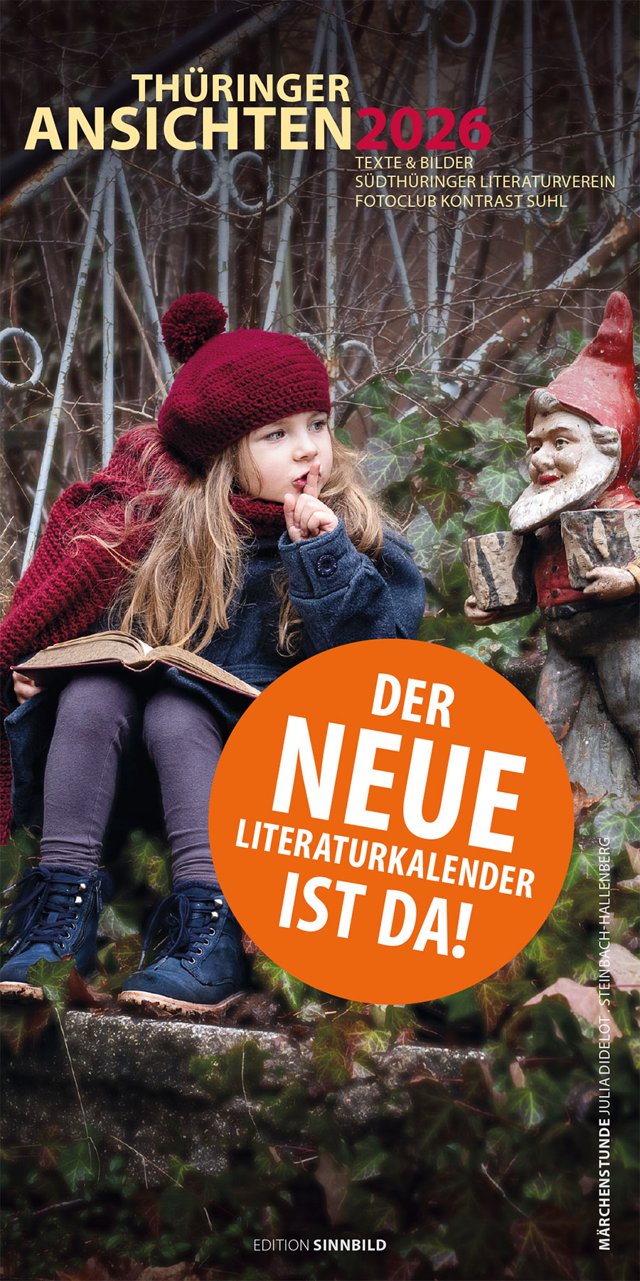 Literaturkalender Thüringer Ansichten 2026: Einladungskarte Premiere (Foto: Julia Didelot, Gestaltung: Designakut)