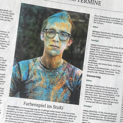 Fotoausstellung: David Schütt "Farbenspiel", StuKi Zella-Mehlis (Eröffnung: 29.01.2026, 18 Uhr)