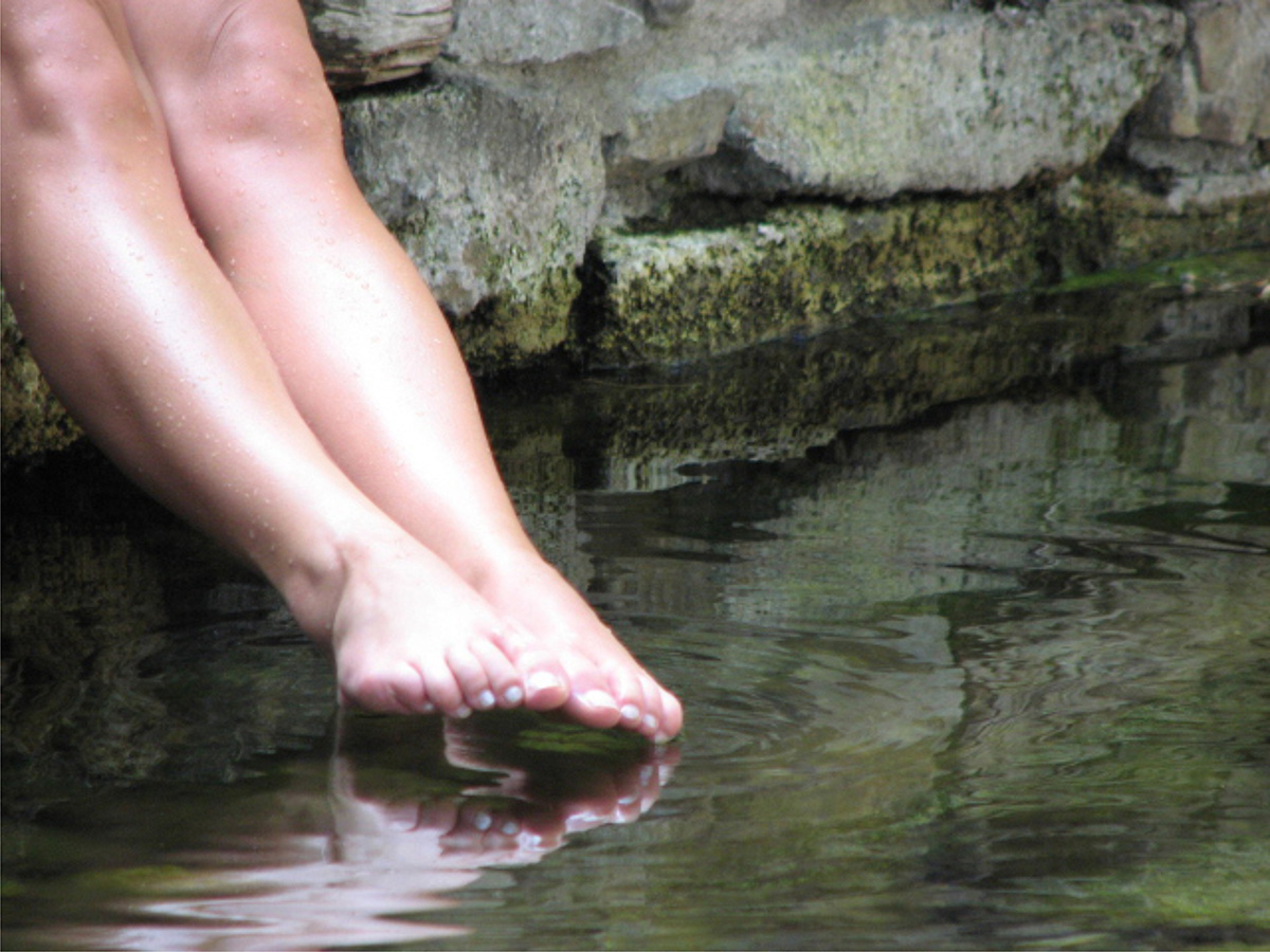 Spiegelung bei 8°C Wassertemperatur (Foto: Johanna Hartung)