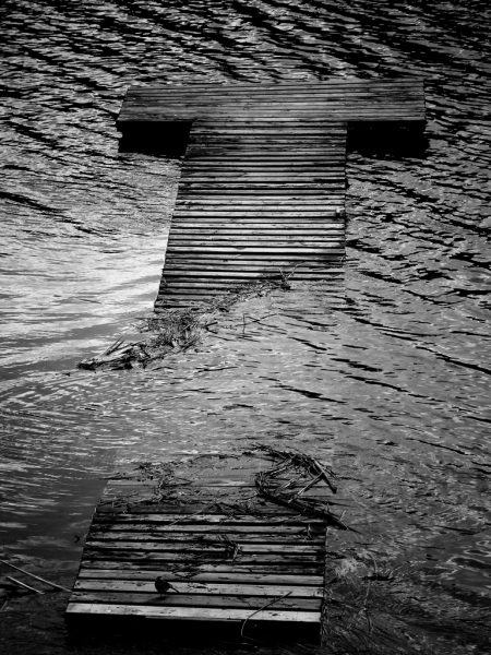 Steg mit Benutzer (Foto: Peter Zastrow)